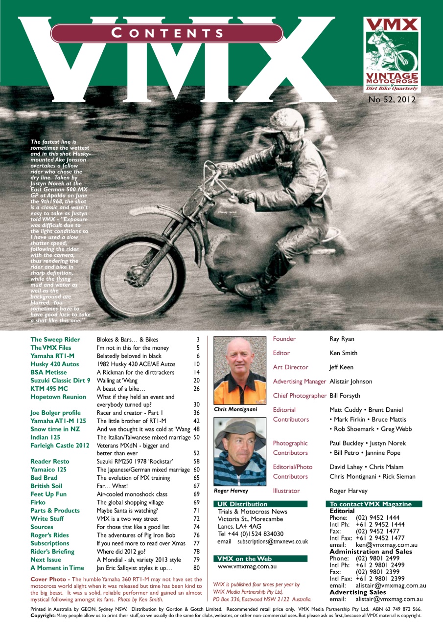 VMX Magazine Preview Pages