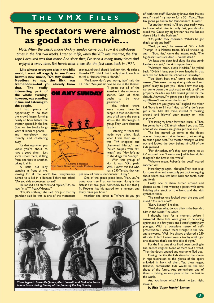 VMX Magazine Preview Pages