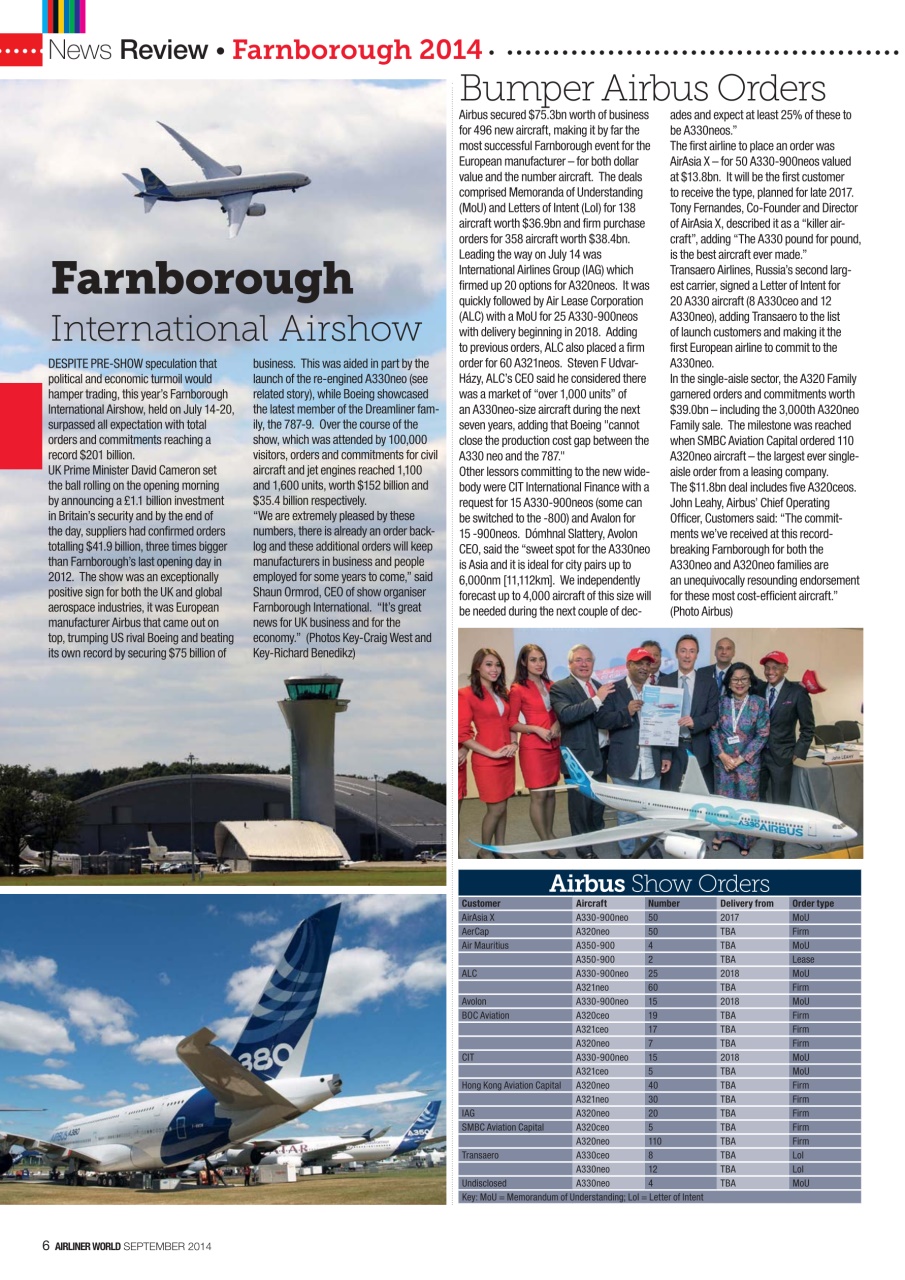 Airliner World Preview Pages