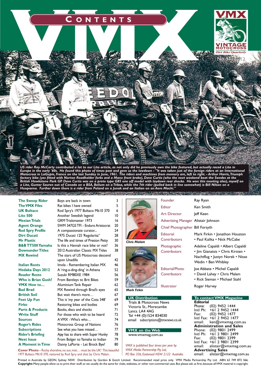 VMX Magazine Preview Pages