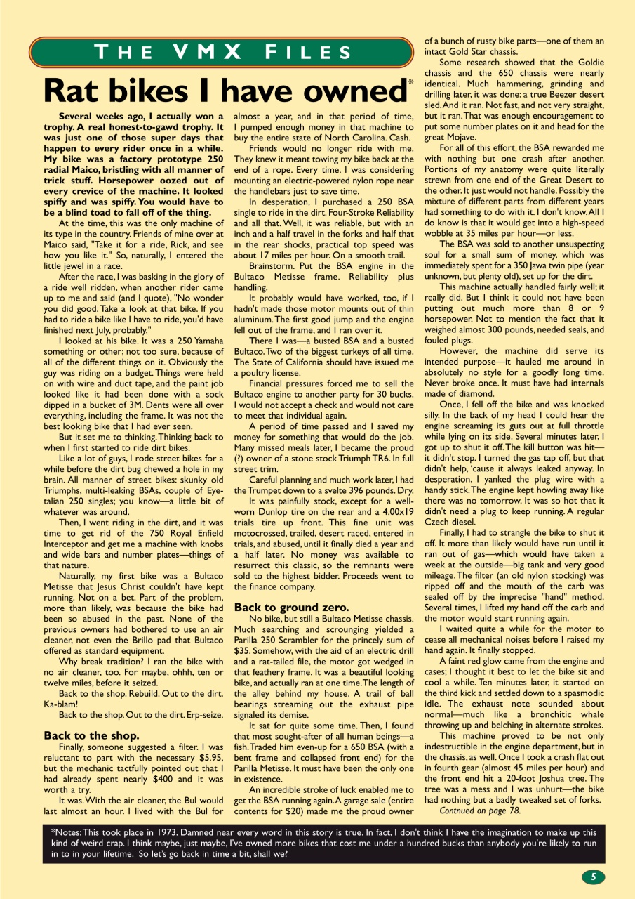 VMX Magazine Preview Pages