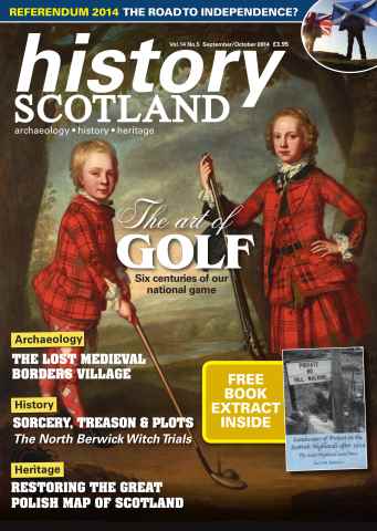 History Scotland issue SepOct - the art of golf independence witch trials and more
