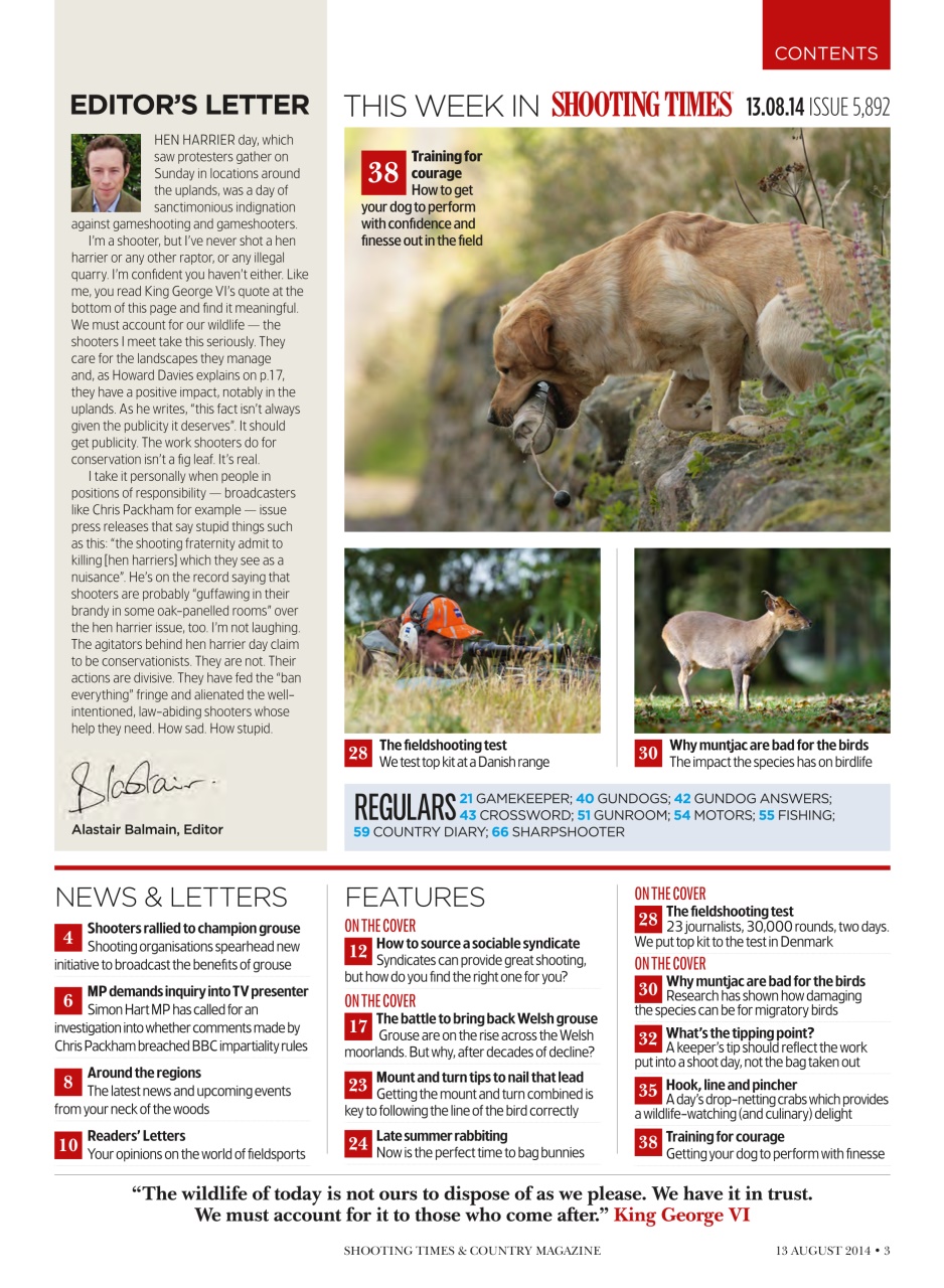 Shooting Times & Country Preview Pages