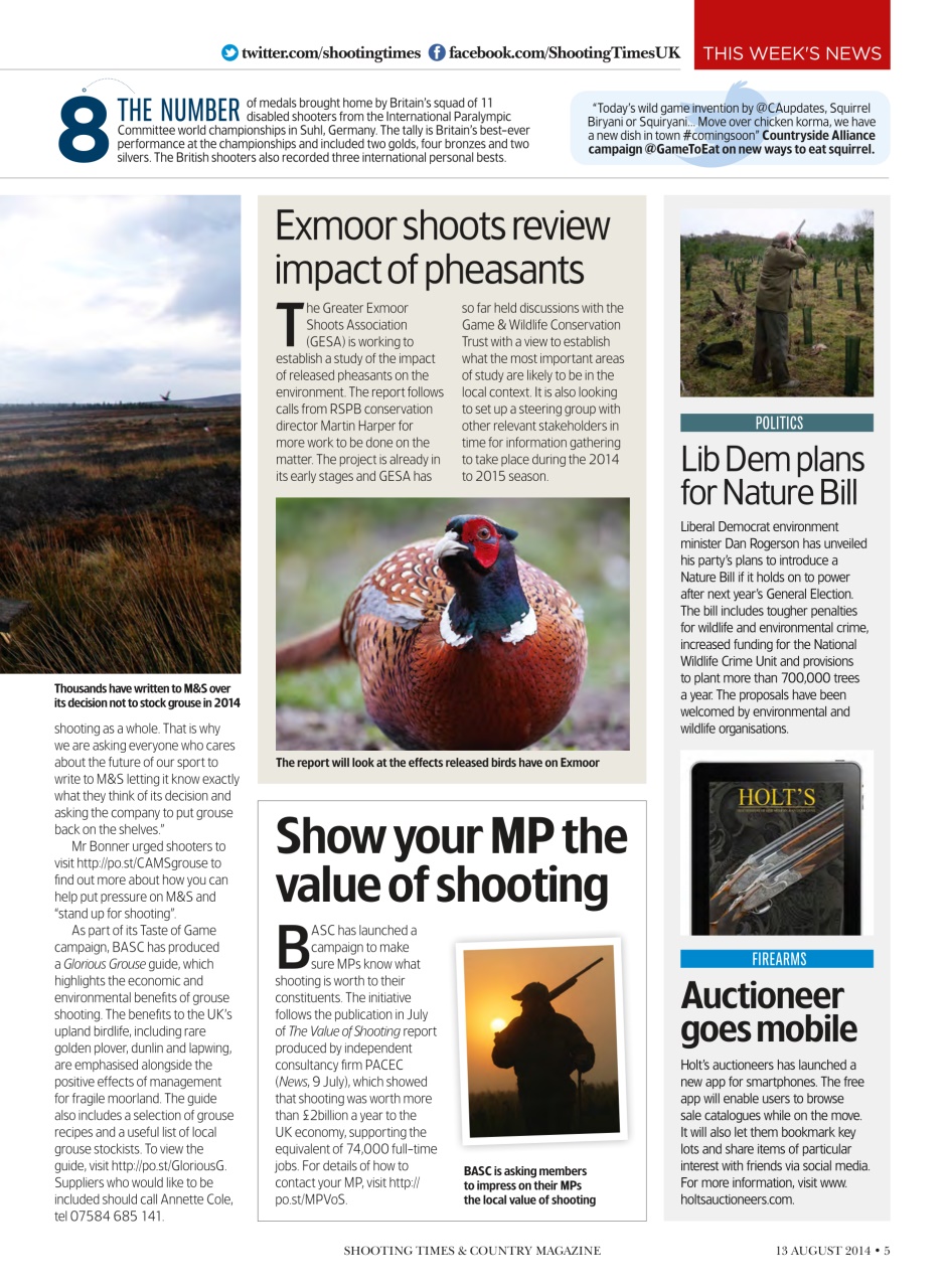 Shooting Times & Country Preview Pages