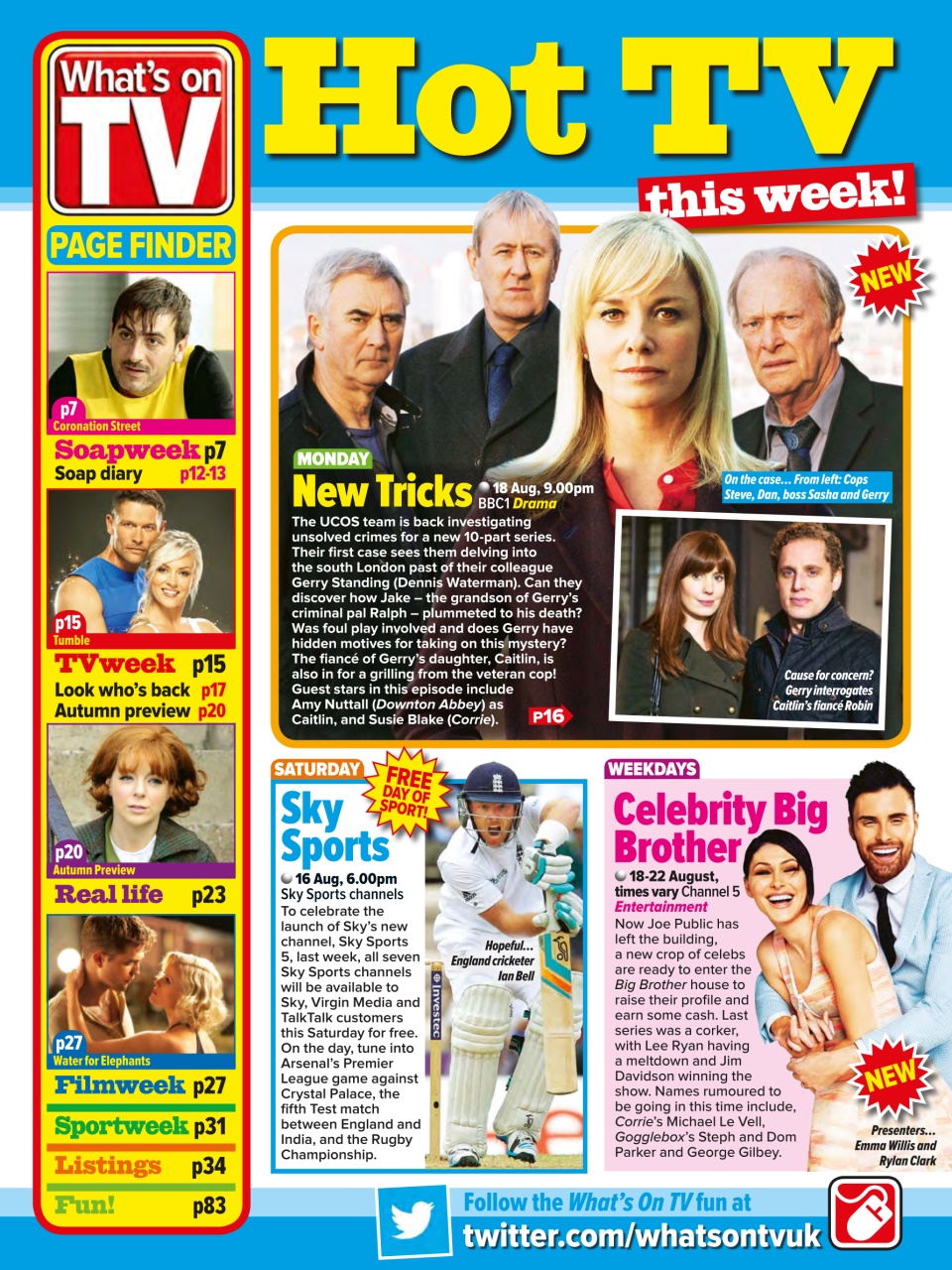 What's on TV Preview Pages