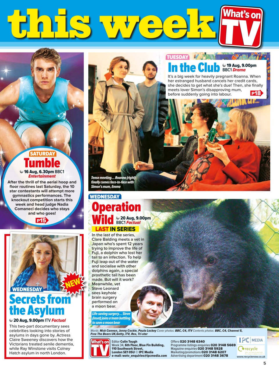 What's on TV Preview Pages