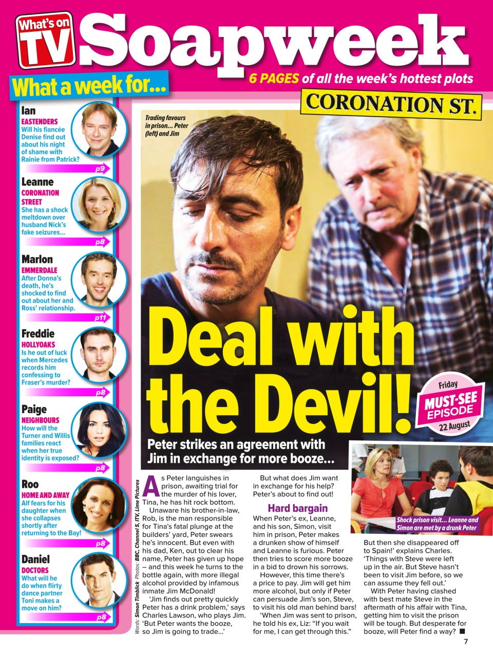 What's on TV Preview Pages