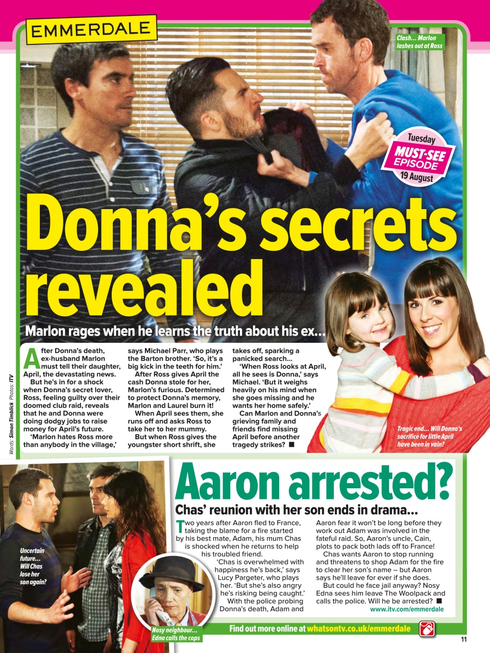 What's on TV Preview Pages