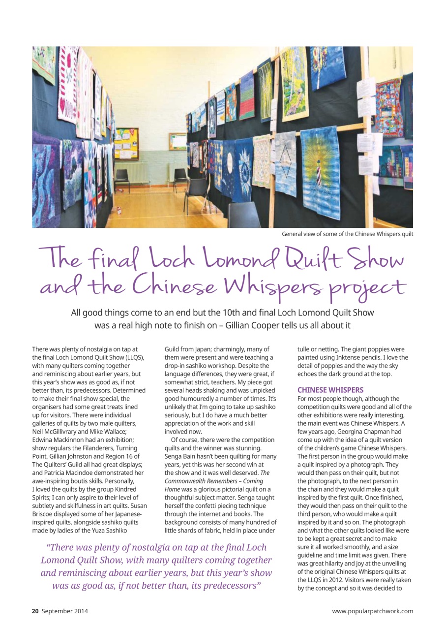 Popular Patchwork Magazine Preview Pages