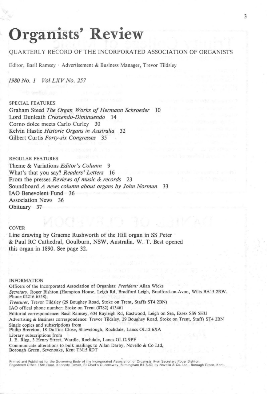 Organists' Review Preview Pages