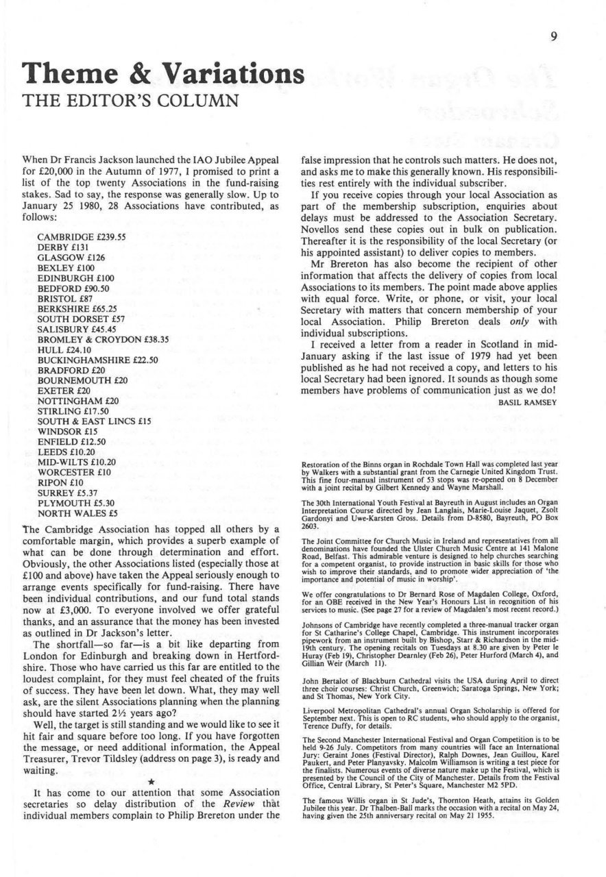 Organists' Review Preview Pages