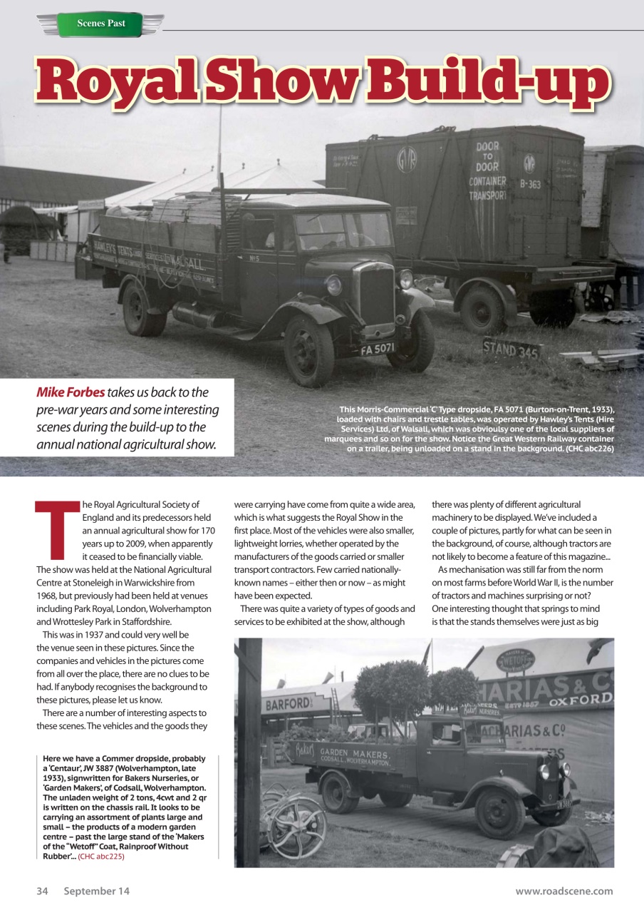 Vintage Roadscene Preview Pages
