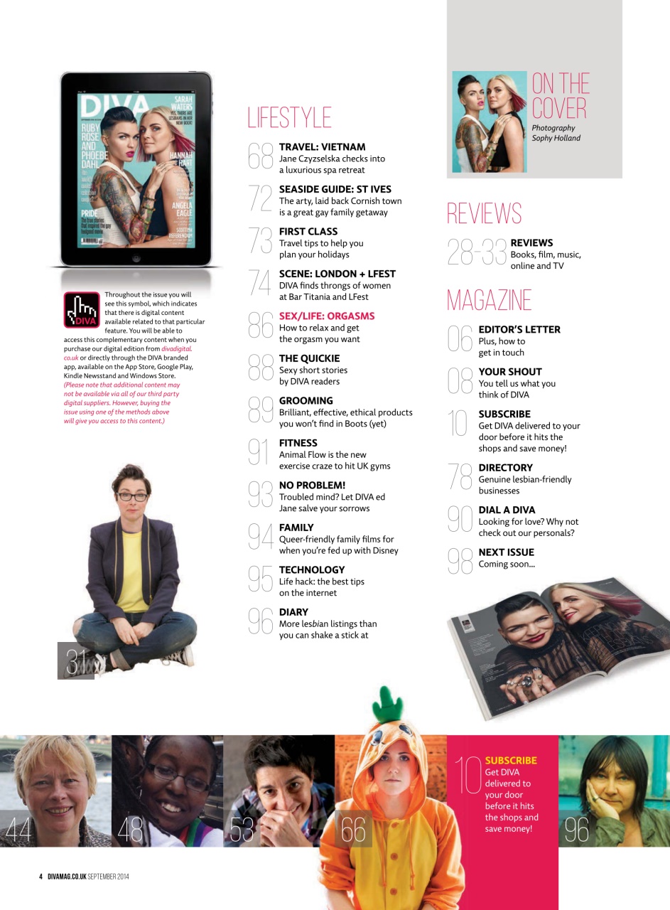 DIVA Magazine Preview Pages