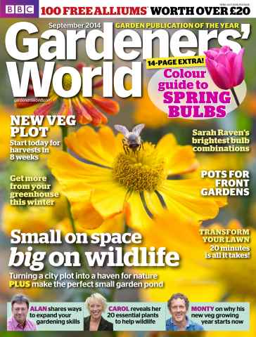 BBC Gardeners’ World Magazine issue September 2014