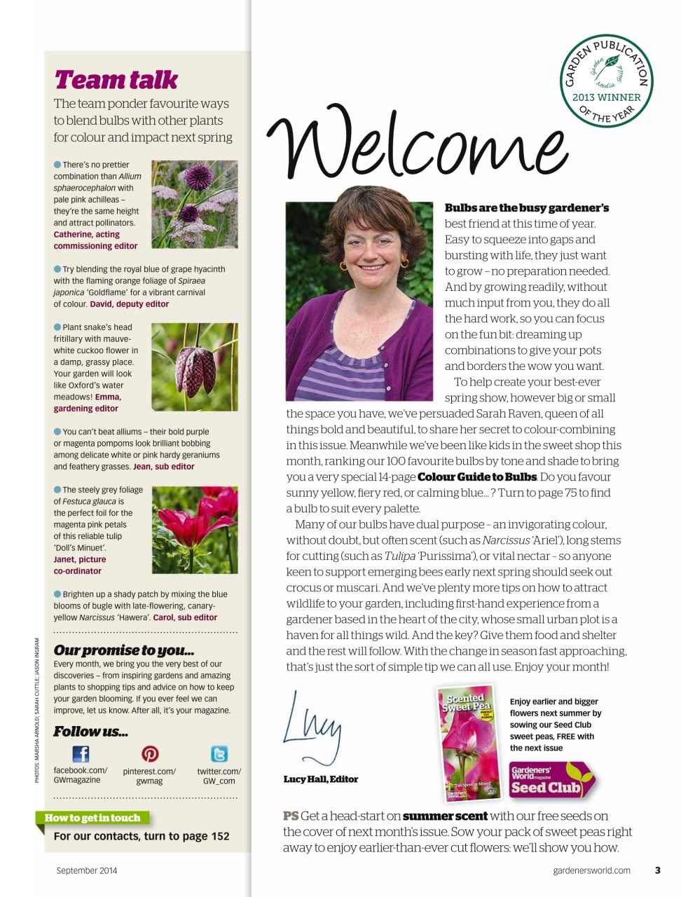 BBC Gardeners’ World Magazine Preview Pages