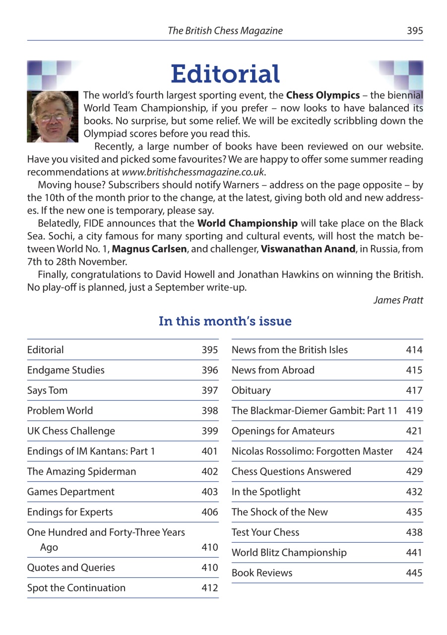 British Chess Magazine Preview Pages