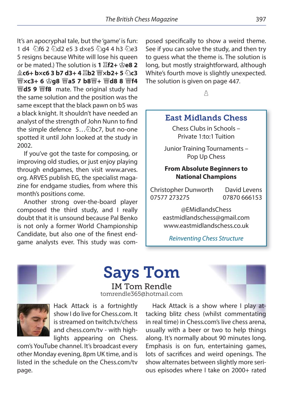 British Chess Magazine Preview Pages
