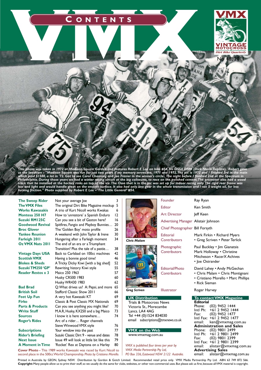 VMX Magazine Preview Pages