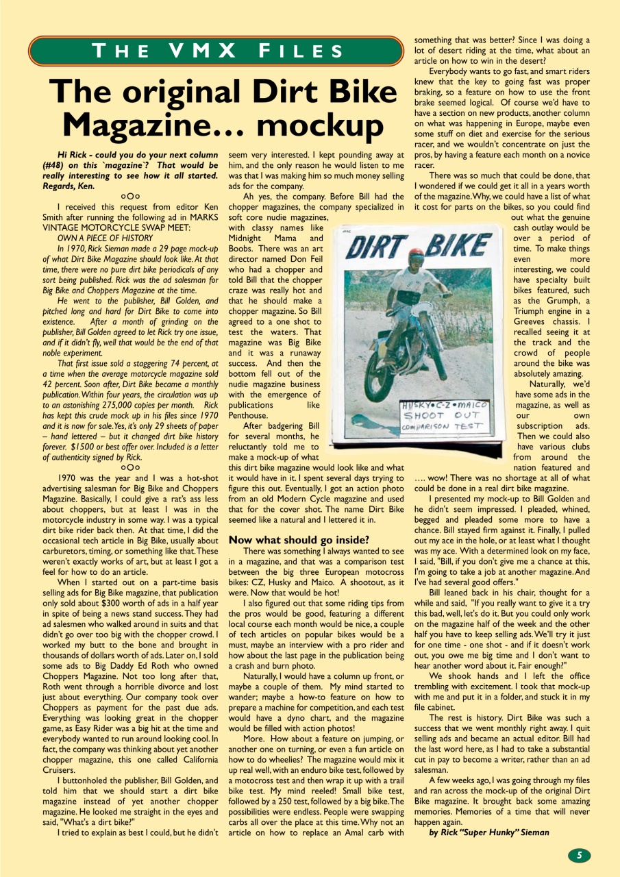 VMX Magazine Preview Pages