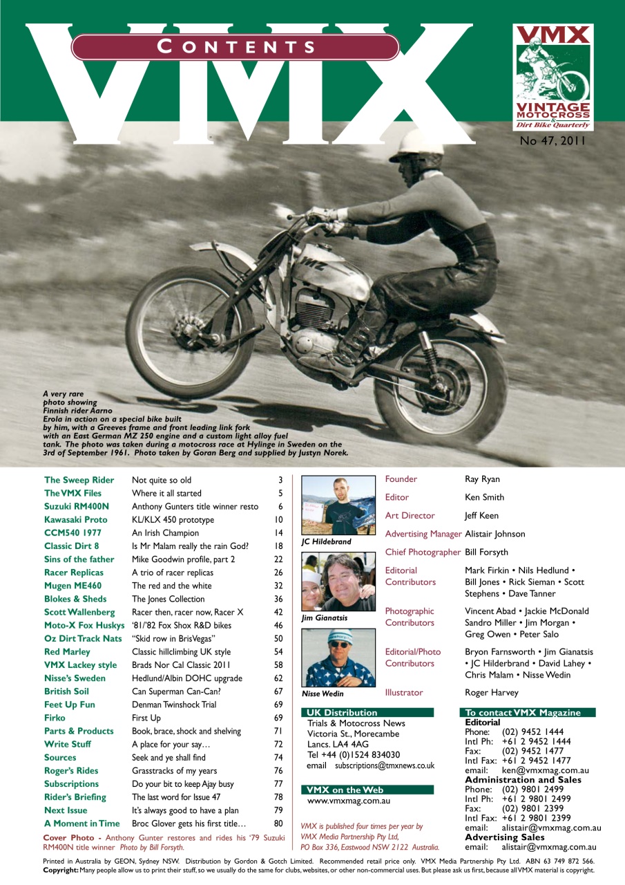 VMX Magazine Preview Pages