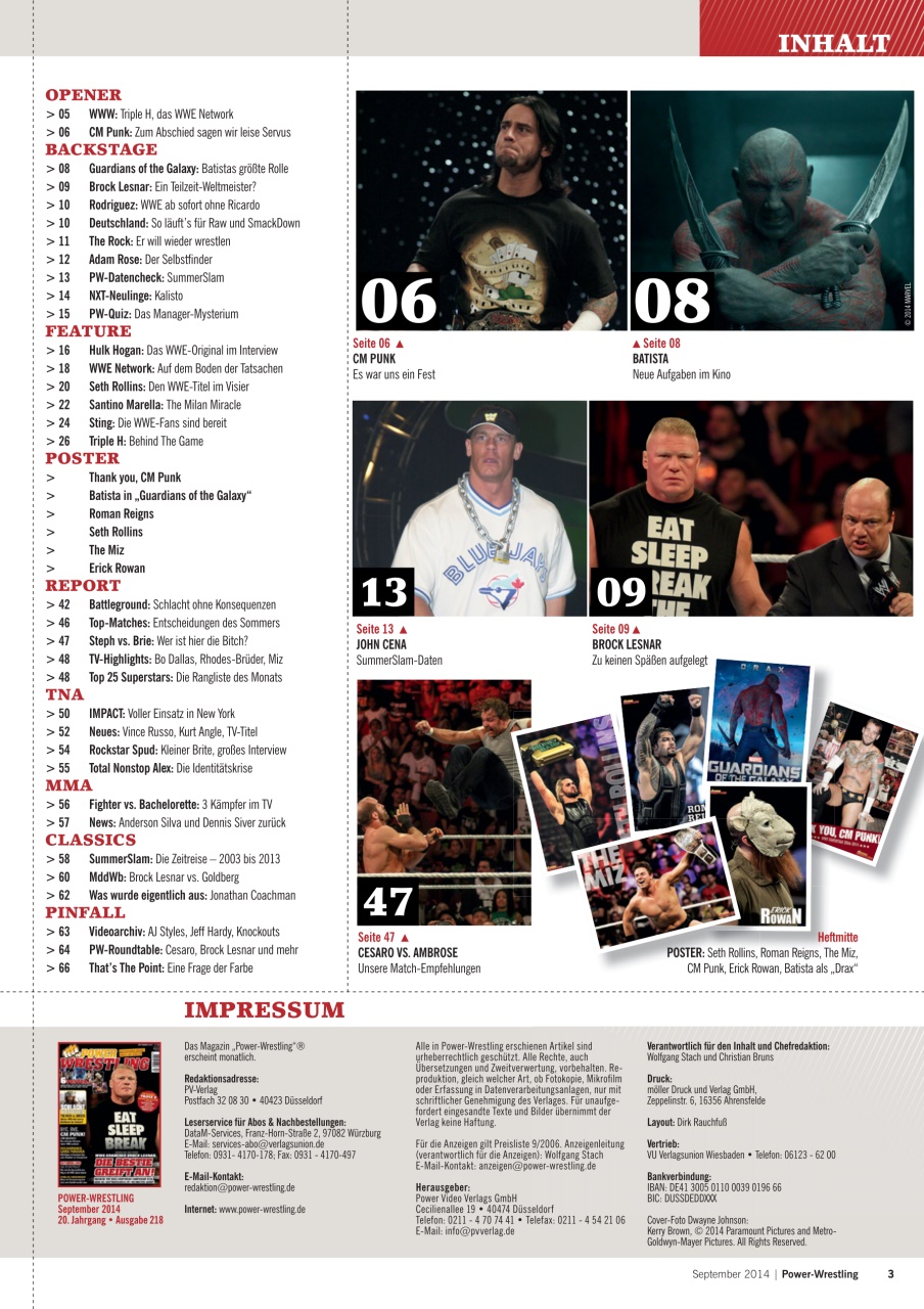 Power-Wrestling Preview Pages