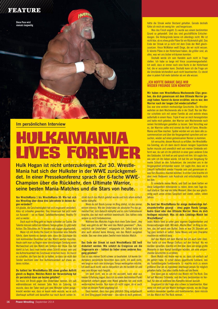 Power-Wrestling Preview Pages