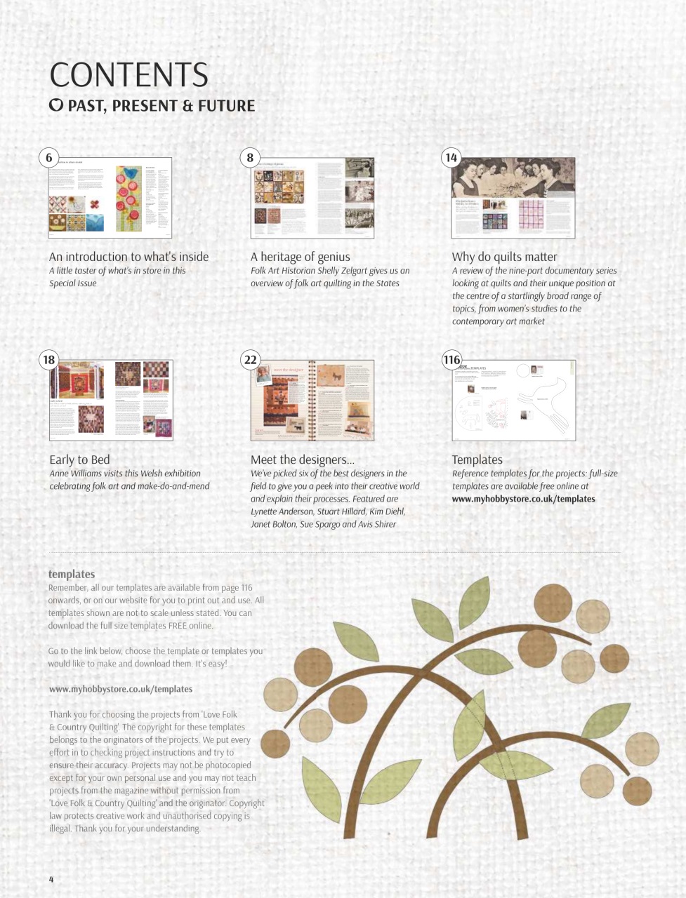 Popular Patchwork Magazine Preview Pages