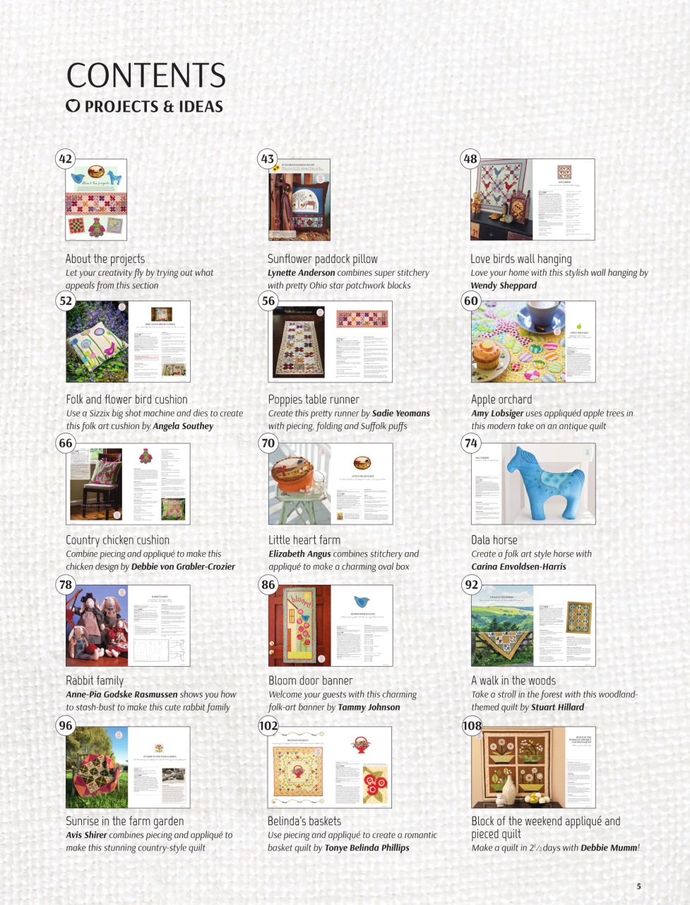 Popular Patchwork Magazine Preview Pages