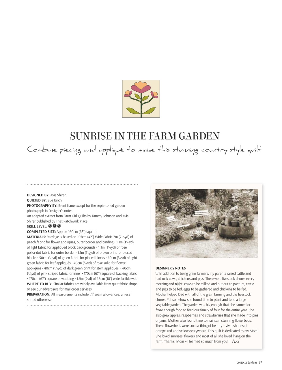 Popular Patchwork Magazine Preview Pages