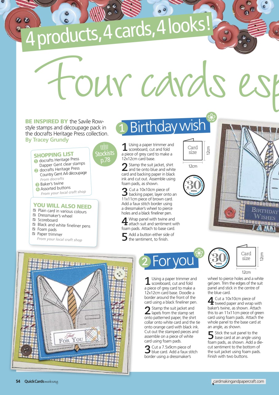 Quick Cards Made Easy Preview Pages