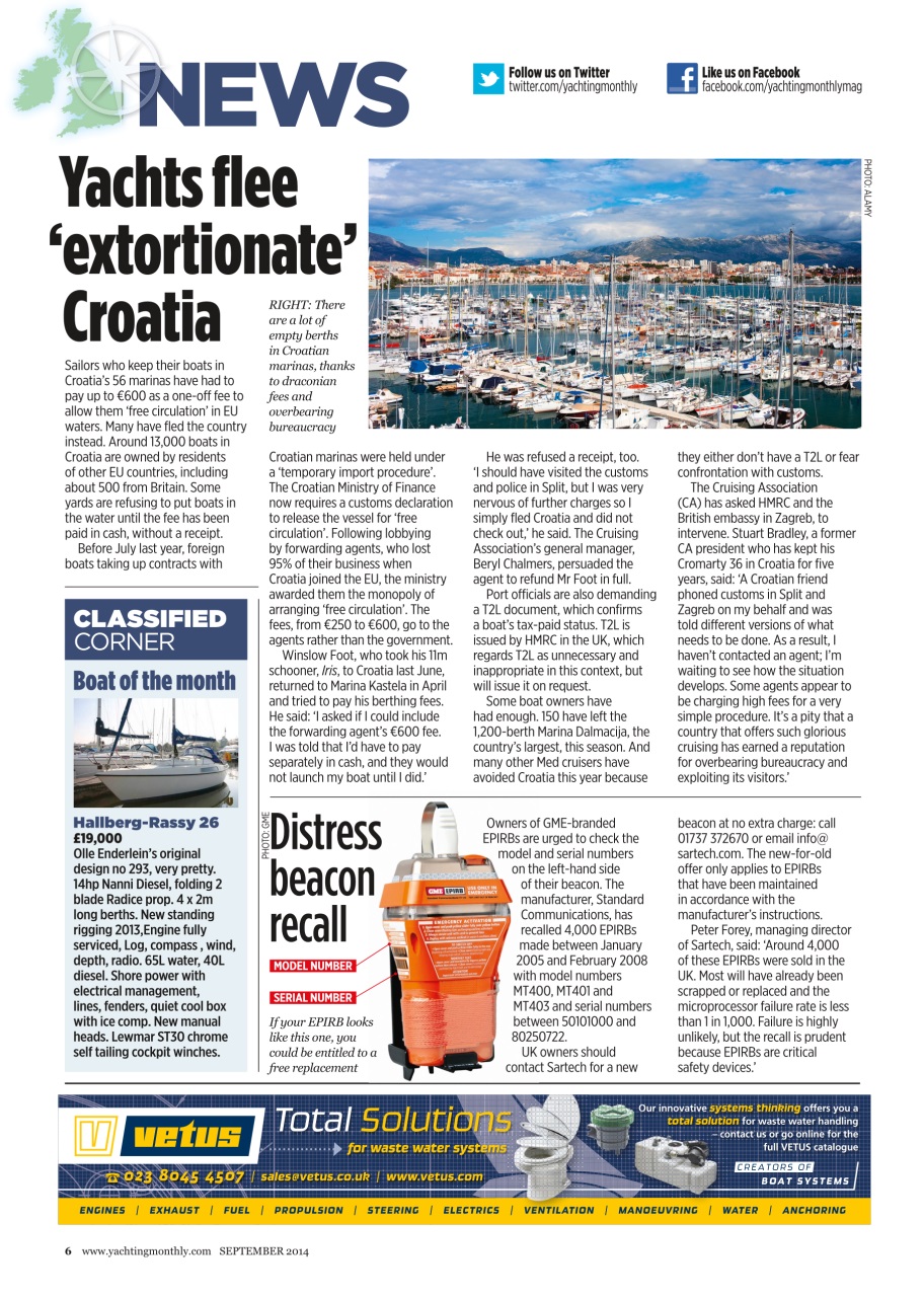 Yachting Monthly Preview Pages