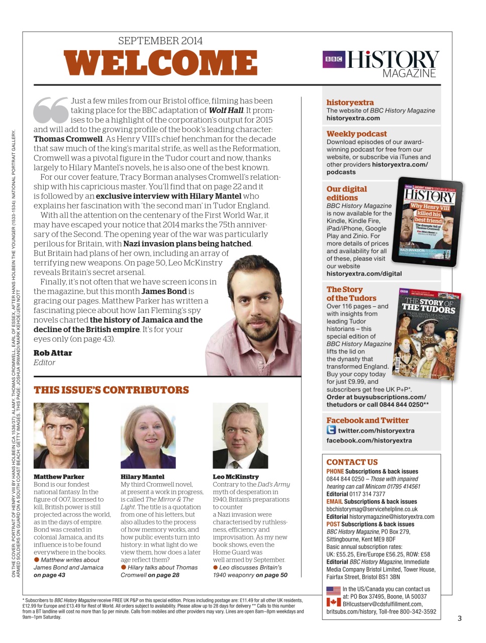 BBC History Magazine Preview Pages