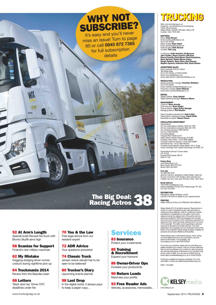 Trucking Magazine Preview Pages