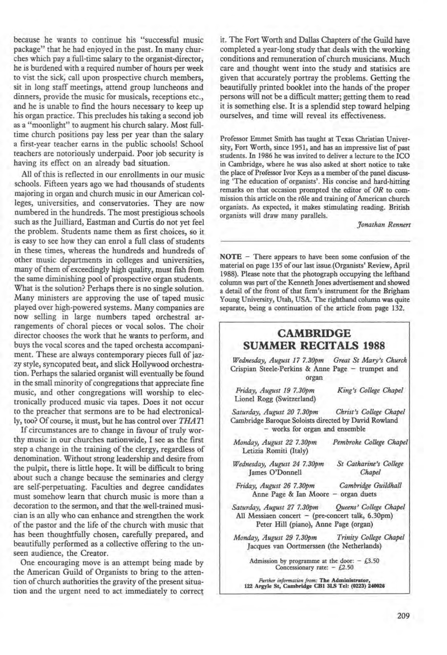 Organists' Review Preview Pages