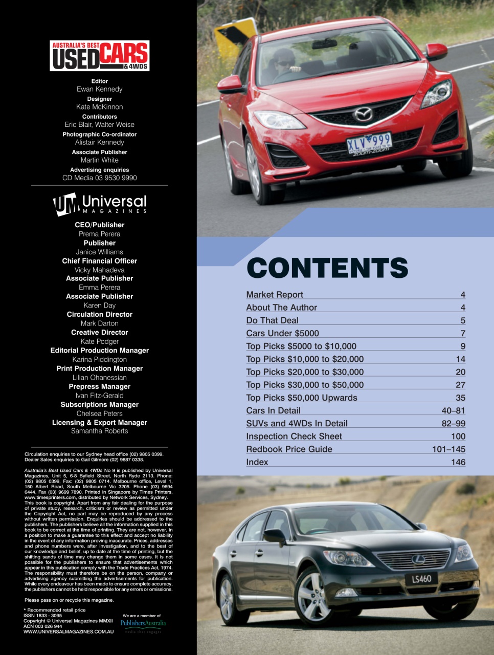 Australia's Best Used Cars and 4WDs Preview Pages