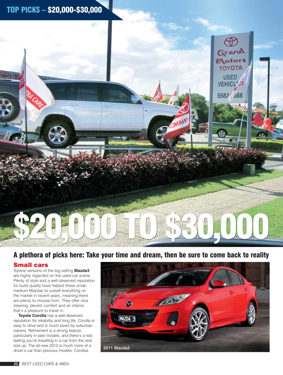 Australia's Best Used Cars and 4WDs Preview Pages