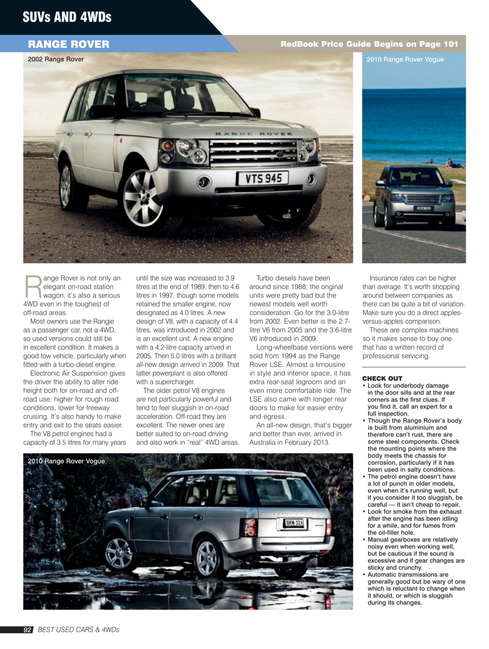 Australia's Best Used Cars and 4WDs Preview Pages