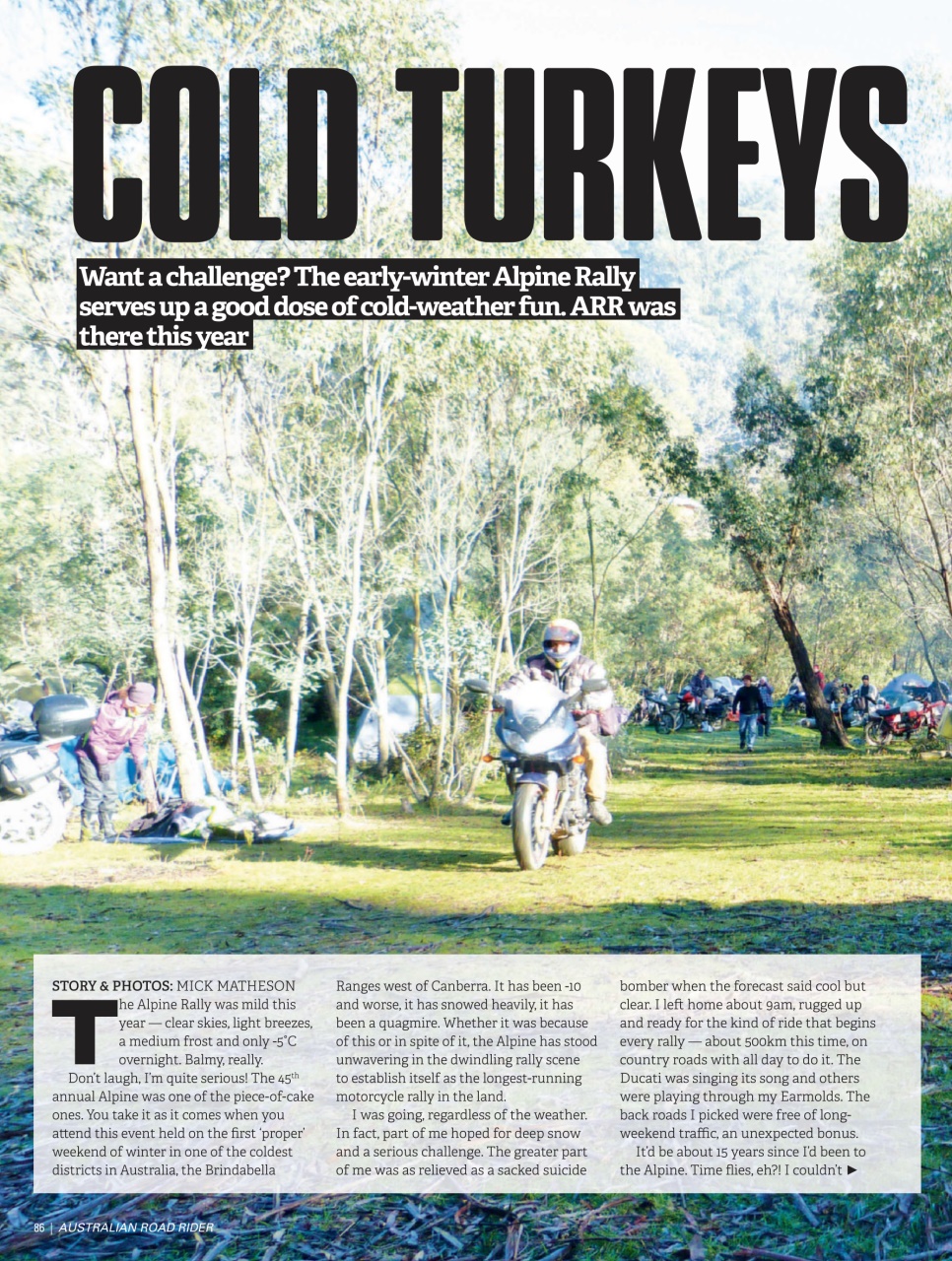 Australian Road Rider Preview Pages