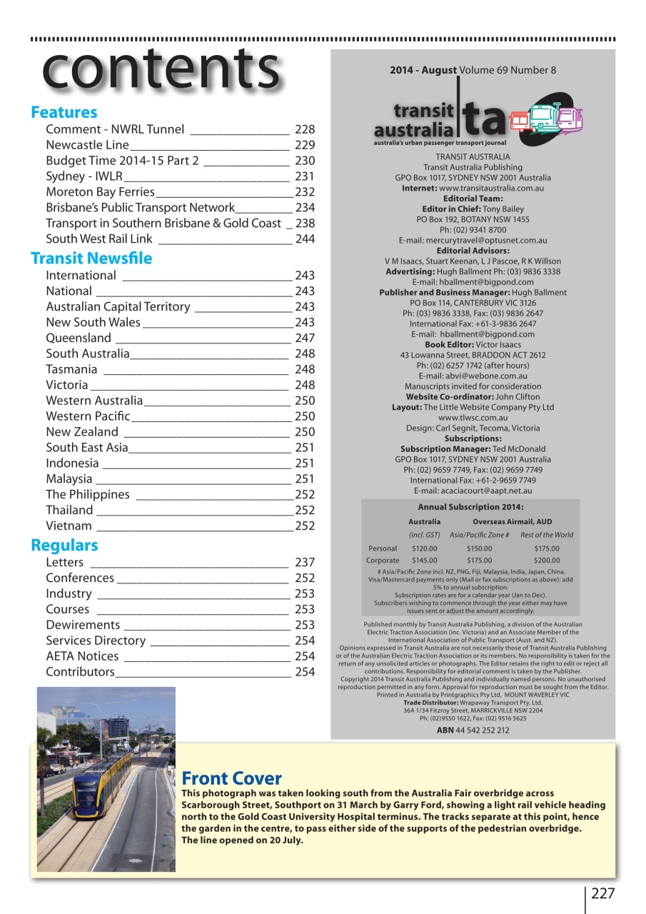 Transit Australia Preview Pages