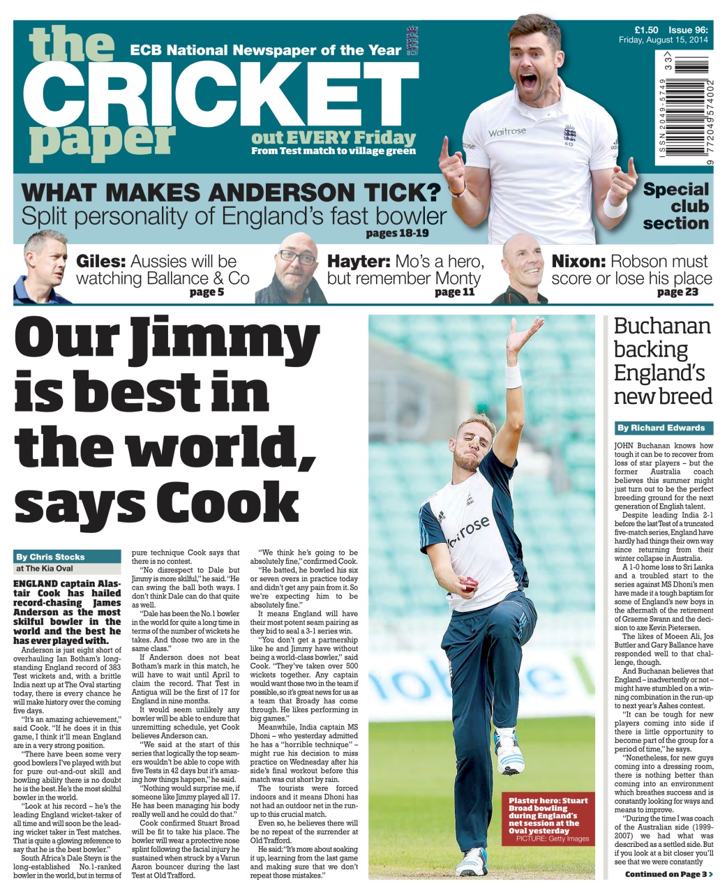 The Cricket Paper Preview Pages