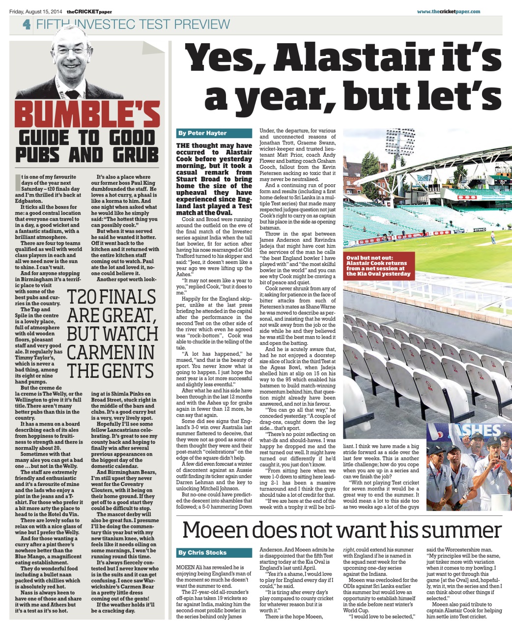 The Cricket Paper Preview Pages