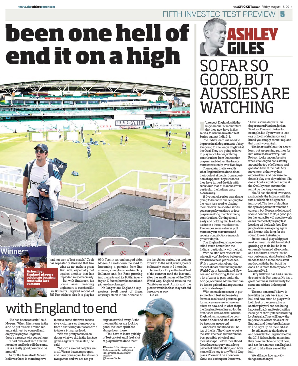 The Cricket Paper Preview Pages