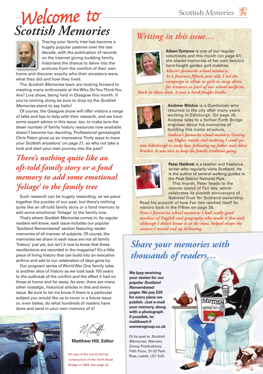 Scottish Memories Preview Pages