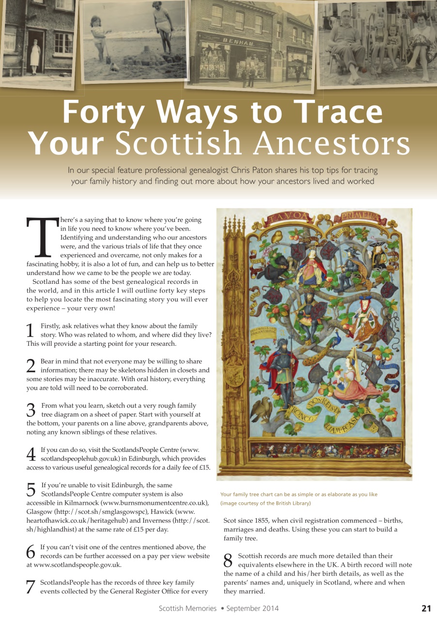 Scottish Memories Preview Pages