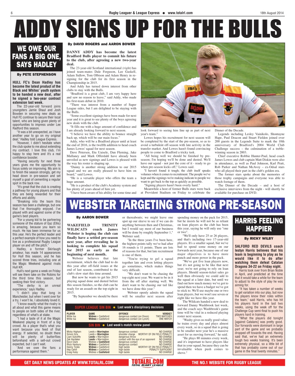 League Express Preview Pages
