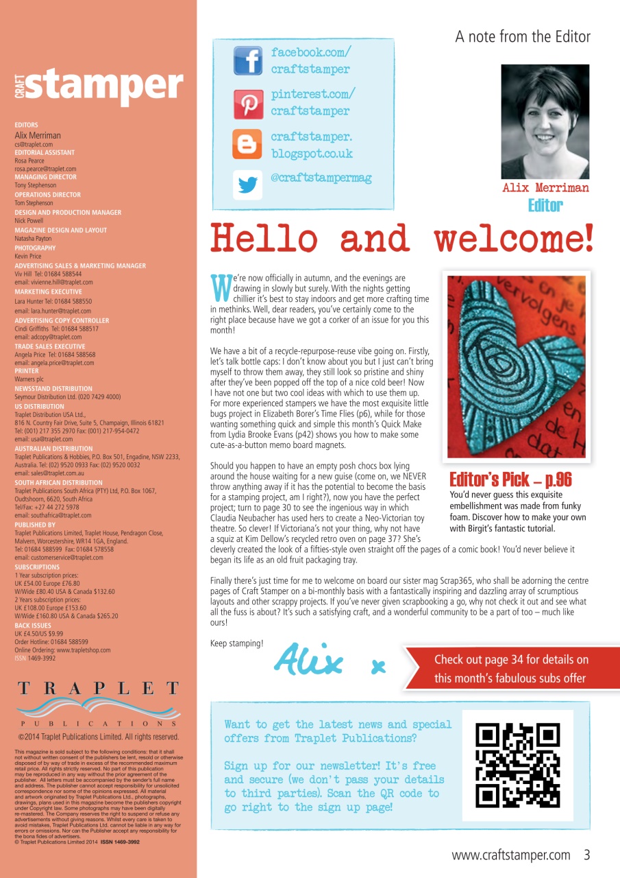 Craft Stamper Preview Pages