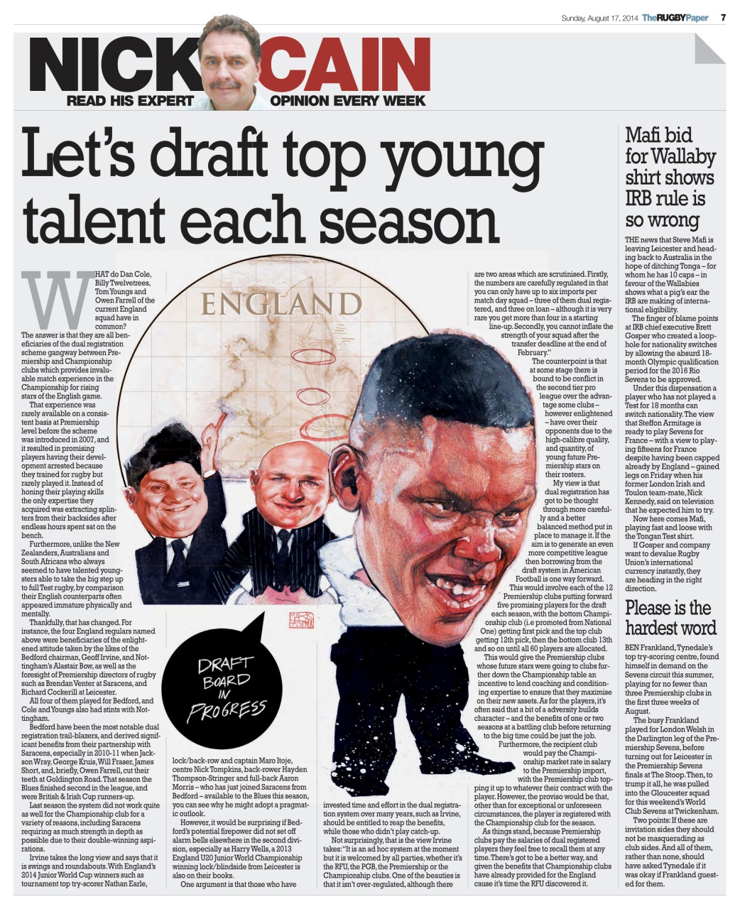 The Rugby Paper Preview Pages