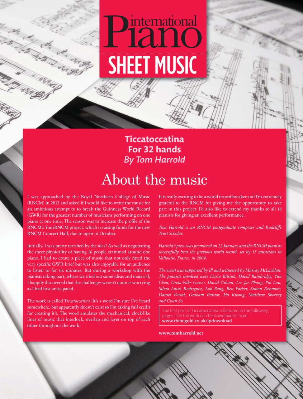 International Piano Preview Pages