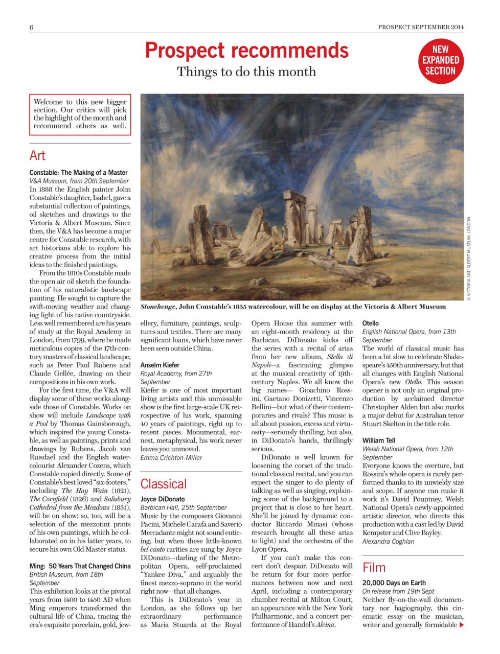 Prospect Magazine Preview Pages