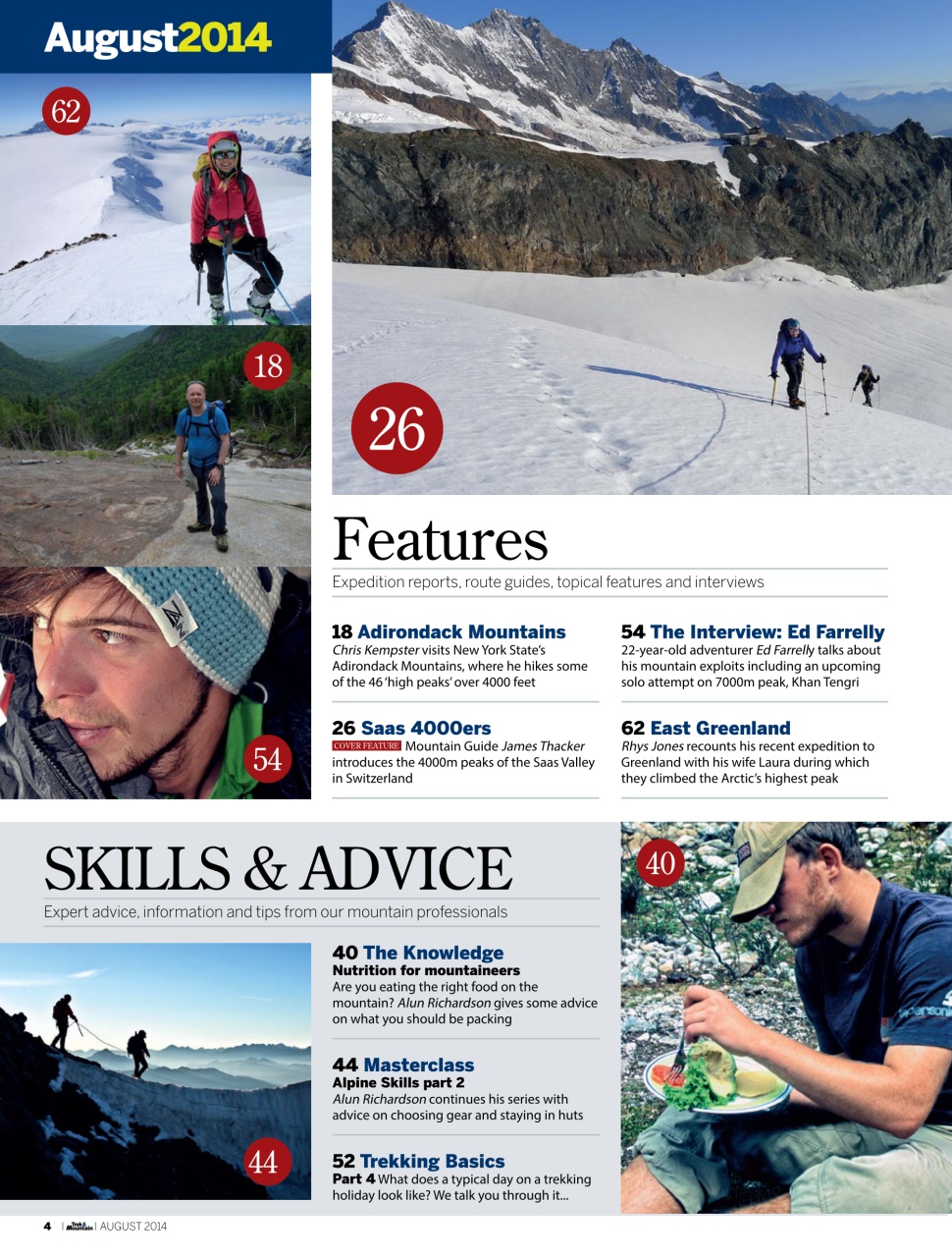 Trek & Mountain Magazine Preview Pages